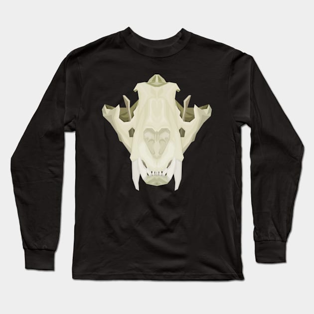 Sabre tooth Long Sleeve T-Shirt by RaccoonArts